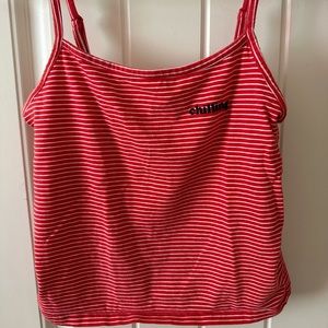 red striped f21 top